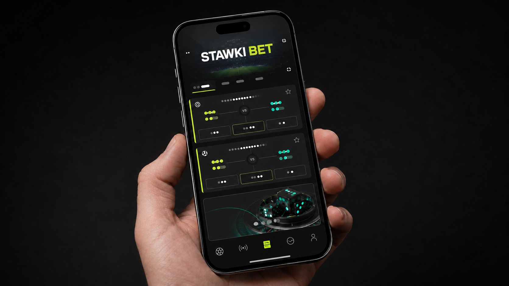 Мобильная версия сайта ставки бет на экране смартфона